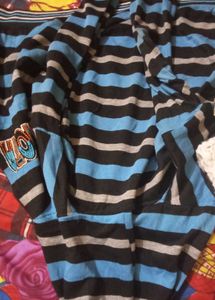 Striped Winter Hude Jacket
