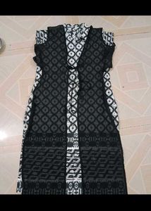 Stylish Black Jacket Kurta