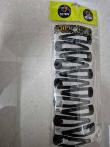 Black Tik Tak Clips For Women - Size Large