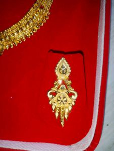 Gold-Plated Necklace &amp; Earring Set