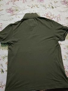 Ajio Olive Polo Tshirt
