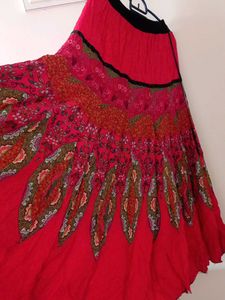 Boho Print Maxi Skirt