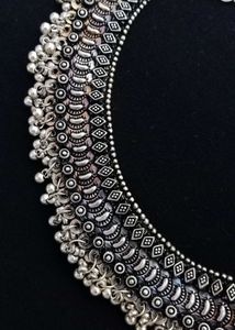 Boho Silver Statement Necklace