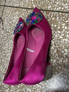 Pink Embellished Ballerinas