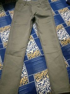 Casual Olive Green Pants
