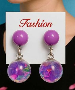 Women Fashion Earing Purple Colour