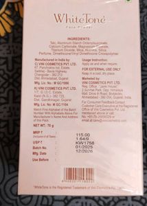 White Tone Face Powder