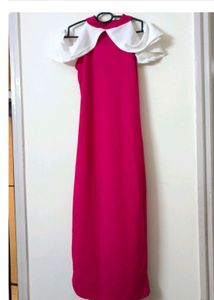 Pink Cold Shoulder Dress