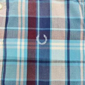 Fred Perry Plaid Shirt - 40