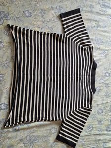 Striped Short Sleeve Top
