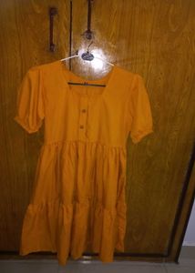 Tiered Puff Sleeve Dress