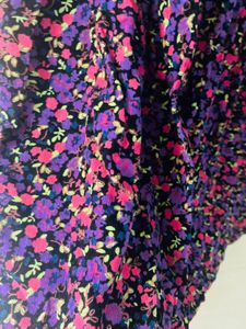 Ditsy Print Velvet Frock