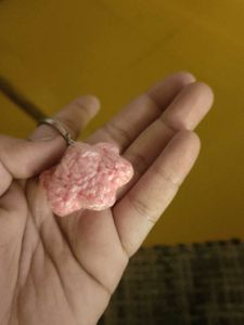 Pink Flower Keychain