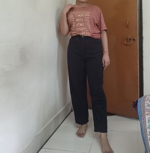 High Waisted Mom Fit Jeans