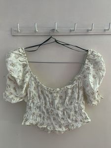 Floral Print Crop Top