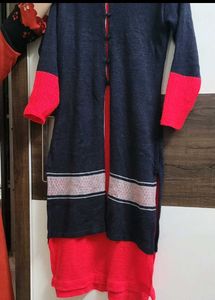 2 Layered Stylish Woollen Kurta