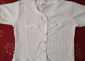 White Korean Top