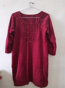 Maroon Kurti