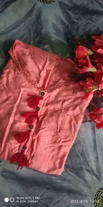 peach kurta And Pink Kurt