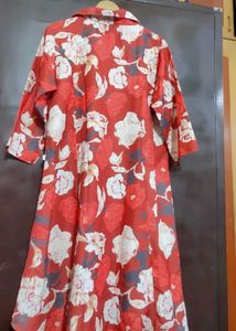 Rust Floral Printed Co-Ords Set For 40 Bust