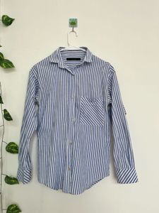 Striped Button-Down Shirt