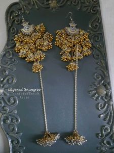 Layered Ghungroo Dual Tone Kashmiri Style Jhumka