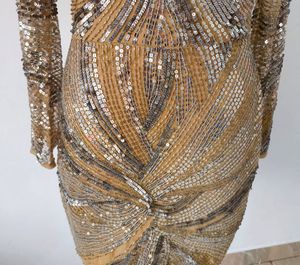 Gold Sequin Dress
