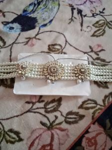 Pearl Choker and Earring Set