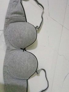 Gray Padded Bra