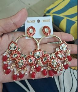 Beautiful Earring 💕(red And Black )