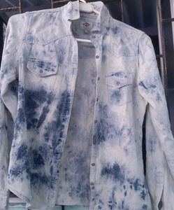 Tie-dye Denim Shirt