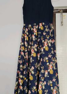 Navy Floral Maxi Dress