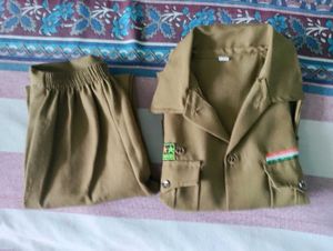 Vintage Khaki Two-Piece Set