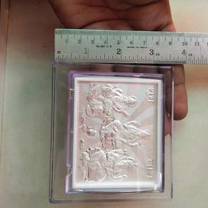 999 Pure Silver Lakshmi Ganesh Saraswati Frame