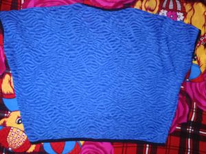 Blue Patterned Top