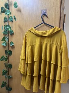 Mustard Tiered Top
