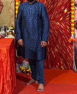Navy Blue Kurta