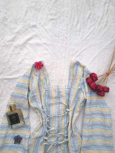 Striped corset back kurti🎀