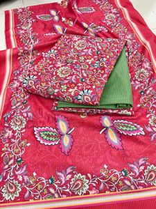 Floral Print Unstitched Suit