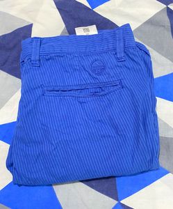 Blue Striped Shorts