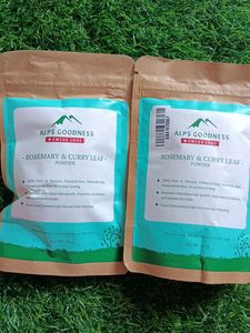 Alps Goodness Rosemary&amp;Curry Leaf Powder Pack Of 2