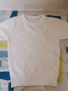 Argyle Knit Top
