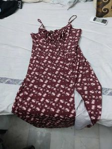 Pinteresty Corset Style Front Slit Dress
