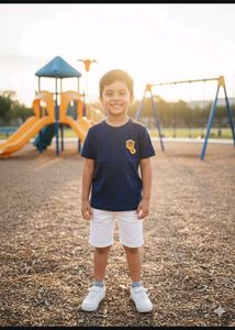 Boy's Blue Graphic Tee