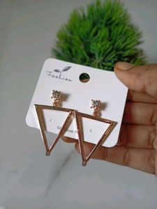Rose gold Korean Statement Earrings