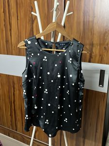 Sleeveless Polka Dot Top