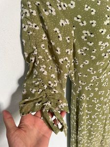 Floral Green Maxi Dress