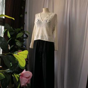 Crochet Knit Sweater