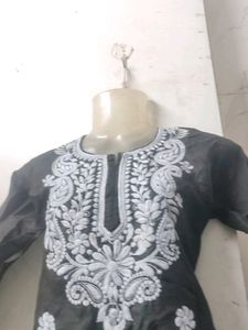 Chikenkari Cotton Kurti