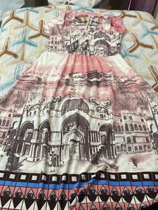 Multi Printed Top Wid Back Neck Design